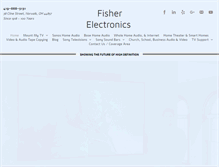 Tablet Screenshot of fisherelectronics.net